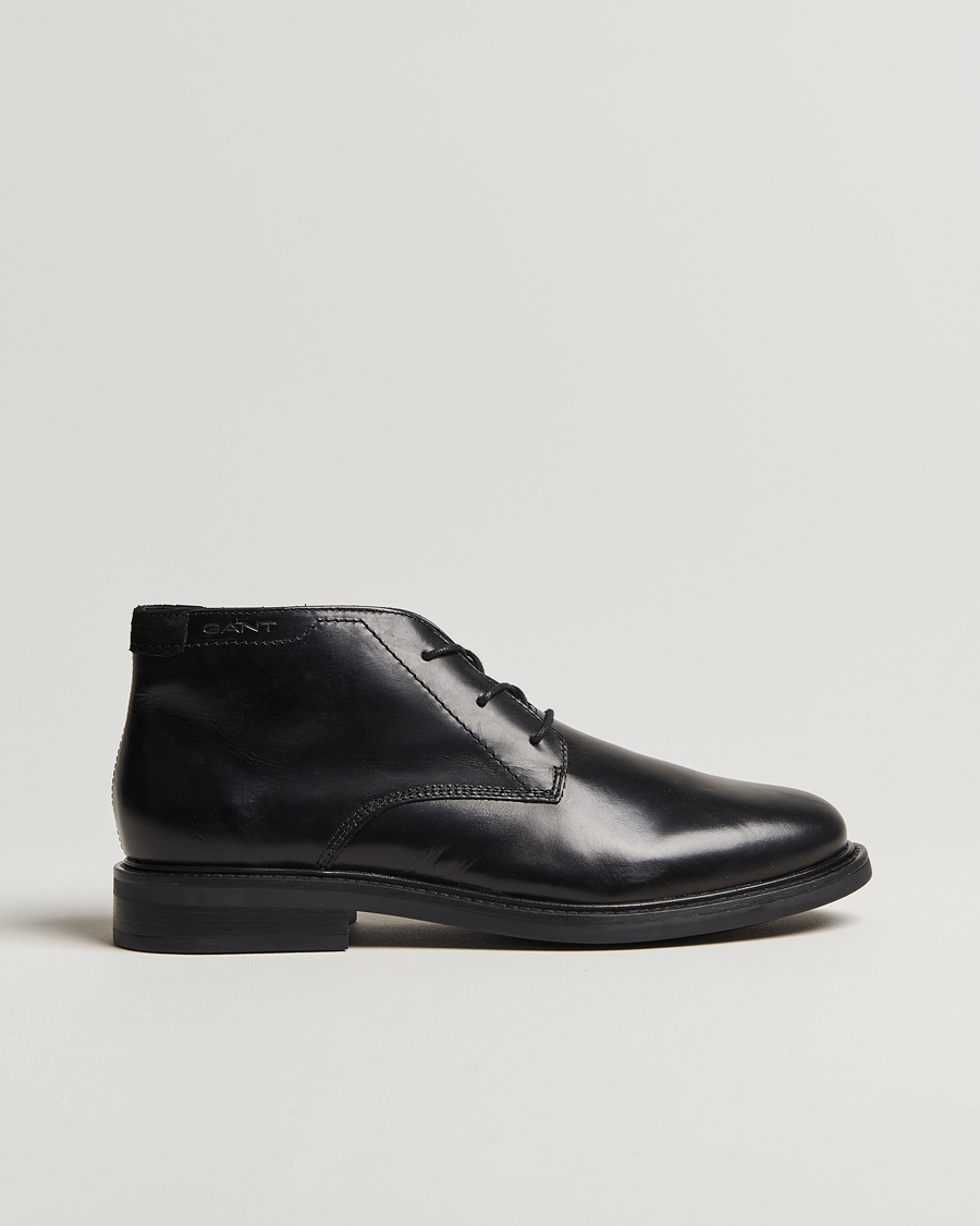 Herr | GANT St Fairkon Chukka Leather Boot Black | GANT | St Fairkon Chukka Leather Boot Black