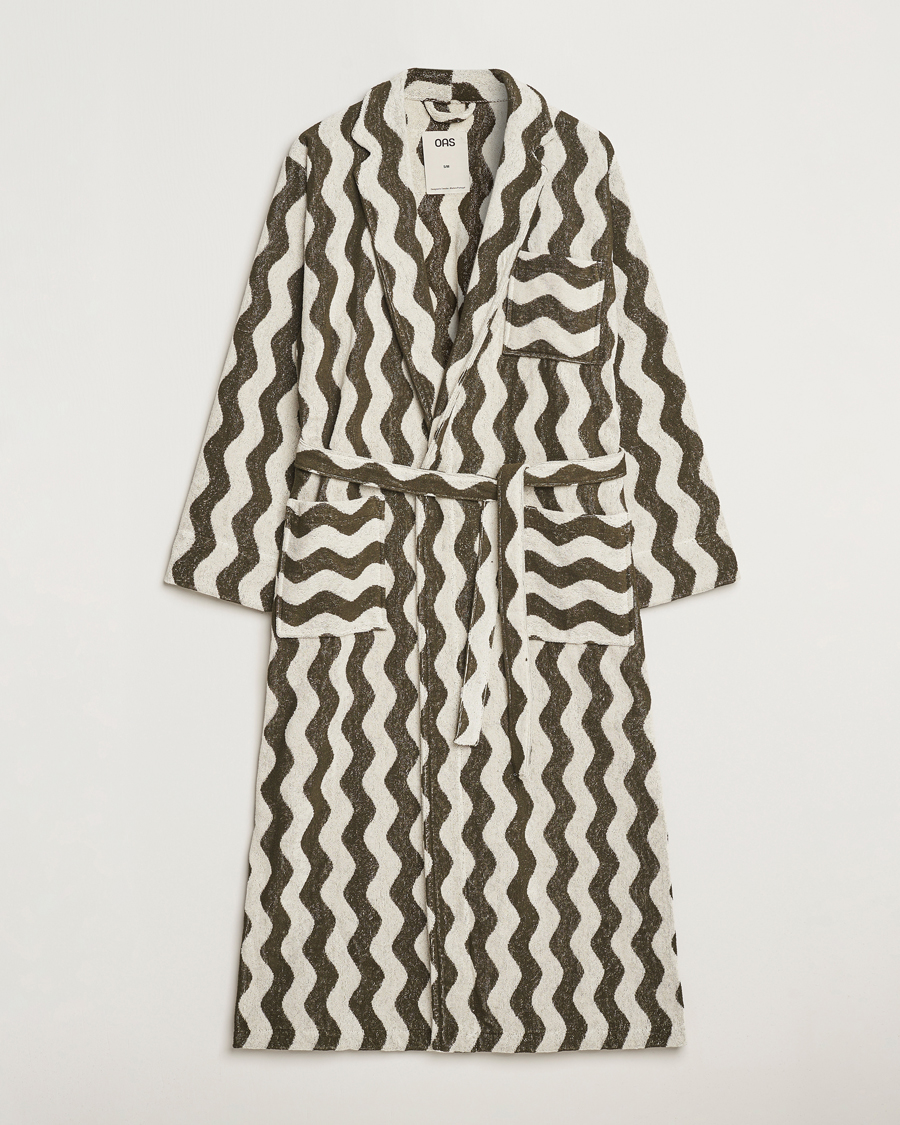 Herr | OAS Forest Waver Long Robe Green/White | OAS | Forest Waver Long Robe Green/White