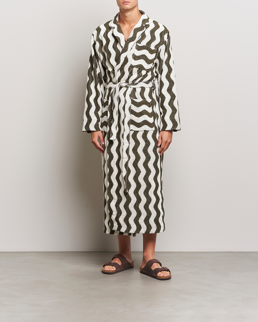 Herr | OAS Forest Waver Long Robe Green/White | OAS | Forest Waver Long Robe Green/White