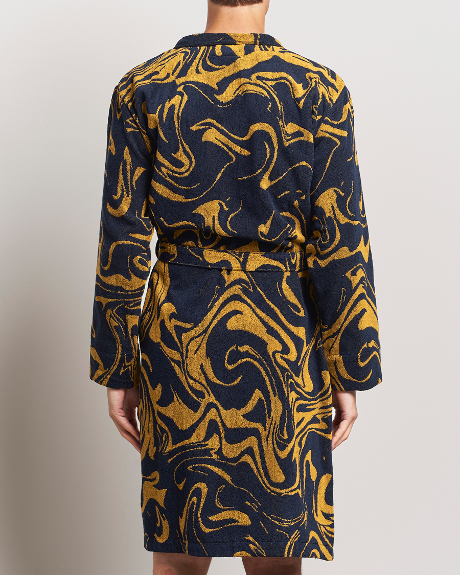 Herr | Pyjamas & Morgonrockar | OAS | Marble Robe Black/Yellow