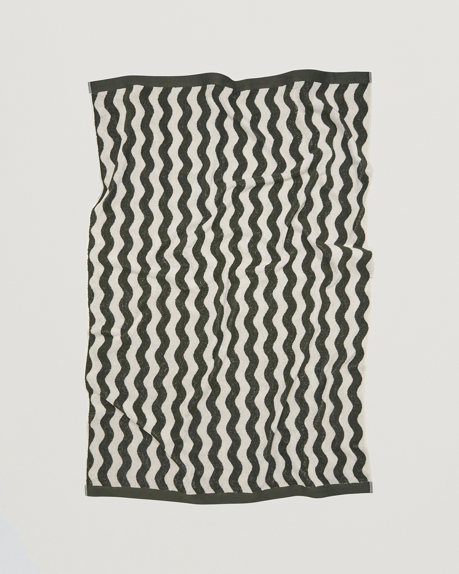Herr | Textilier | OAS | Forest Waver Towel Green/White