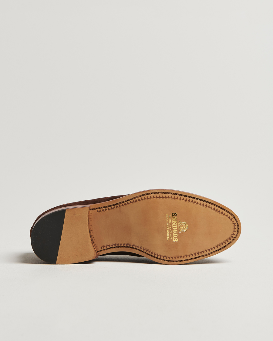 Herr | Sanders Finschley Suede Tassel Loafer Polo Snuff | Sanders | Finschley Suede Tassel Loafer Polo Snuff