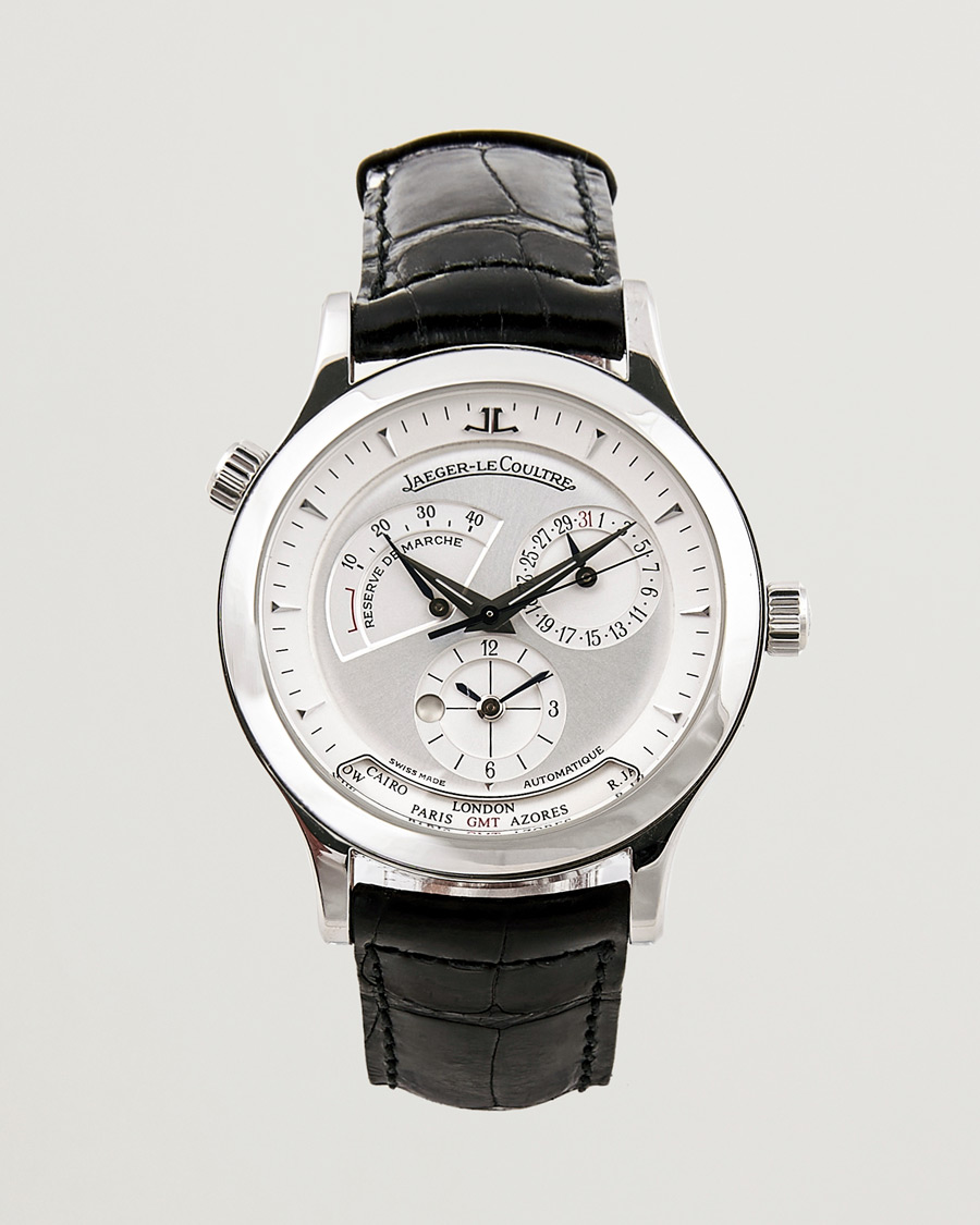 Herr | Jaeger-LeCoultre Pre-Owned Master Geographic 142.8.92 Silver | Jaeger-LeCoultre Pre-Owned | Master Geographic 142.8.92 Silver