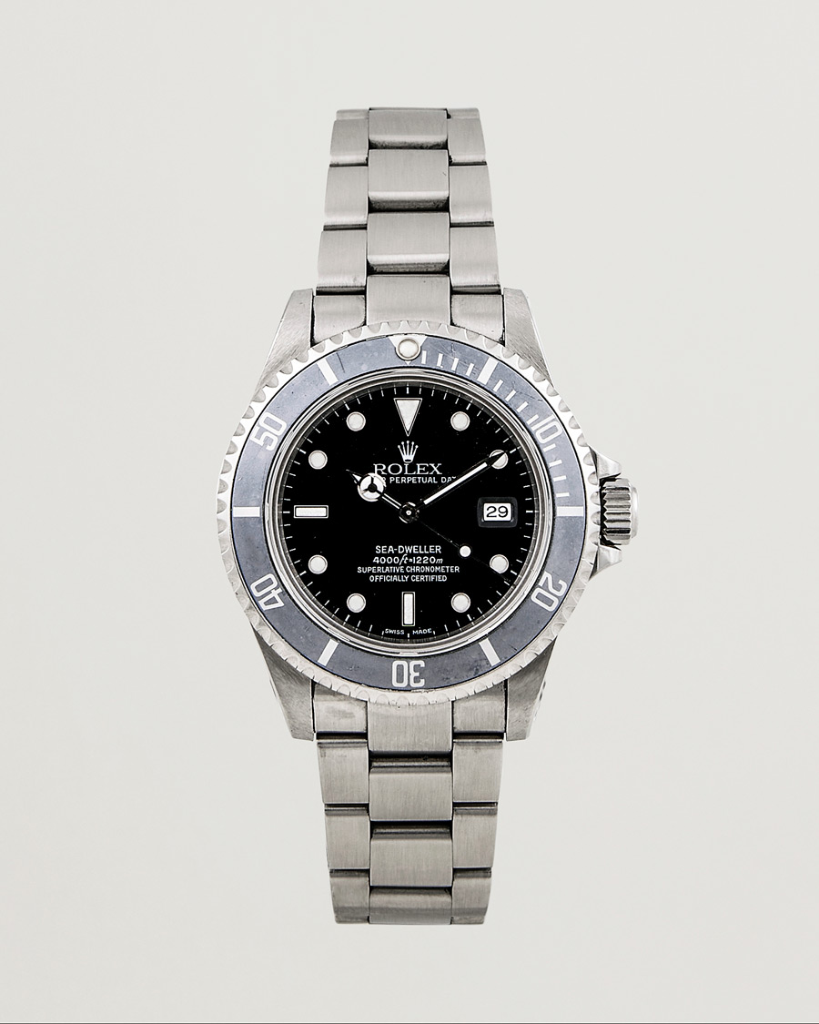 Herr | Rolex Pre-Owned Sea Dweller 16600 Oyster Perpetual Steel Black Silver | Rolex Pre-Owned | Sea Dweller 16600 Oyster Perpetual Steel Black Silver
