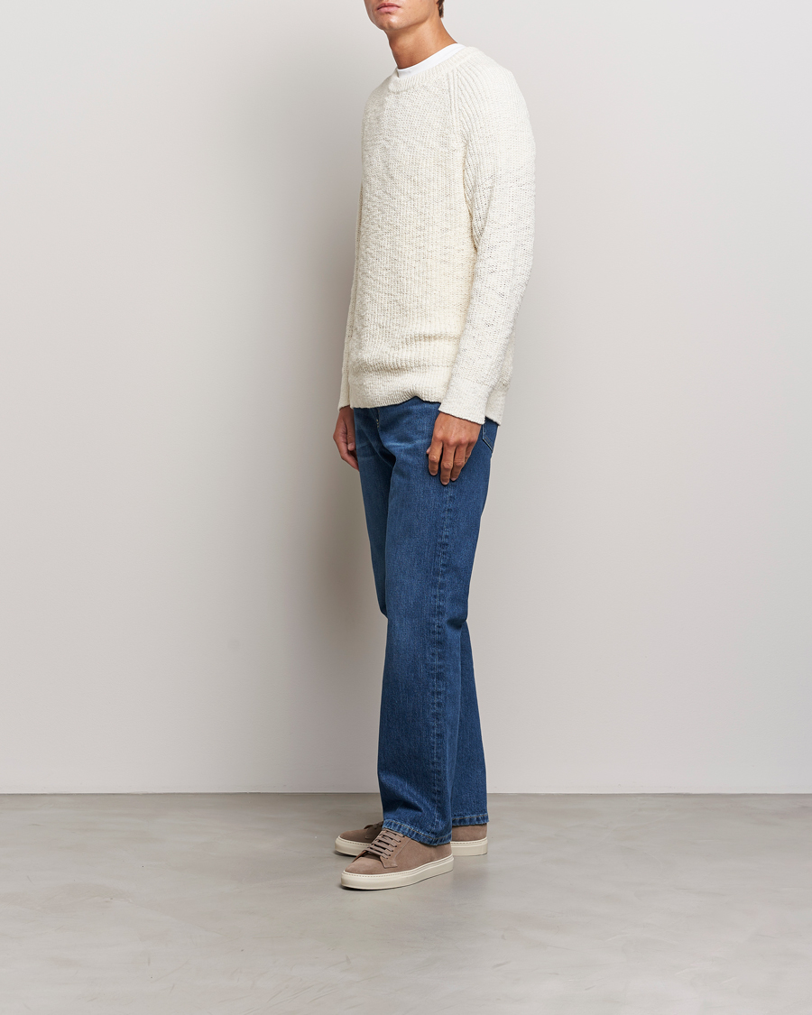 Herr | Tröjor | NN07 | Jacobo Heavy Knitted Sweater Cream