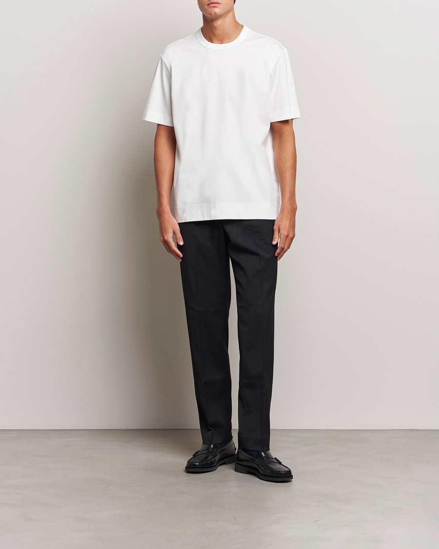 Herr | T-Shirts | NN07 | Pedro Mercerized Crew Neck T-Shirt Cream