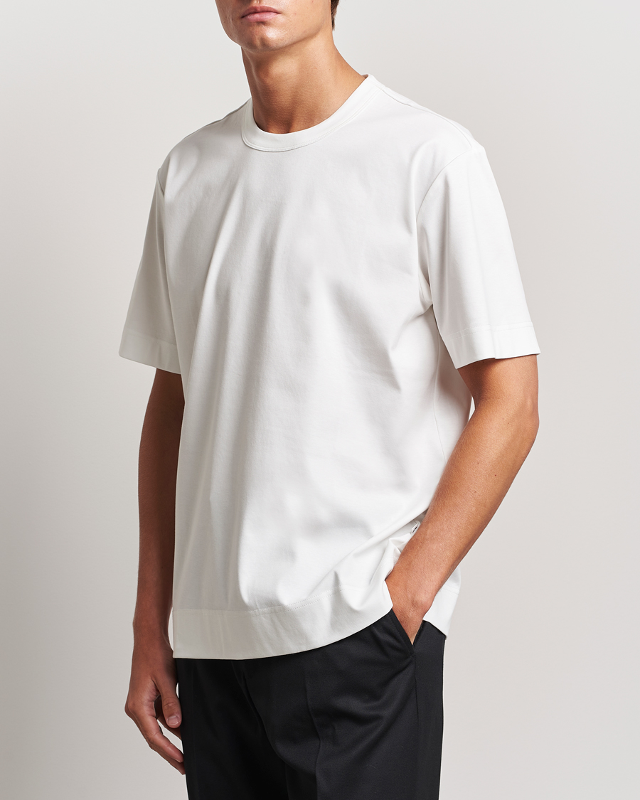 Herr | T-Shirts | NN07 | Pedro Mercerized Crew Neck T-Shirt Cream