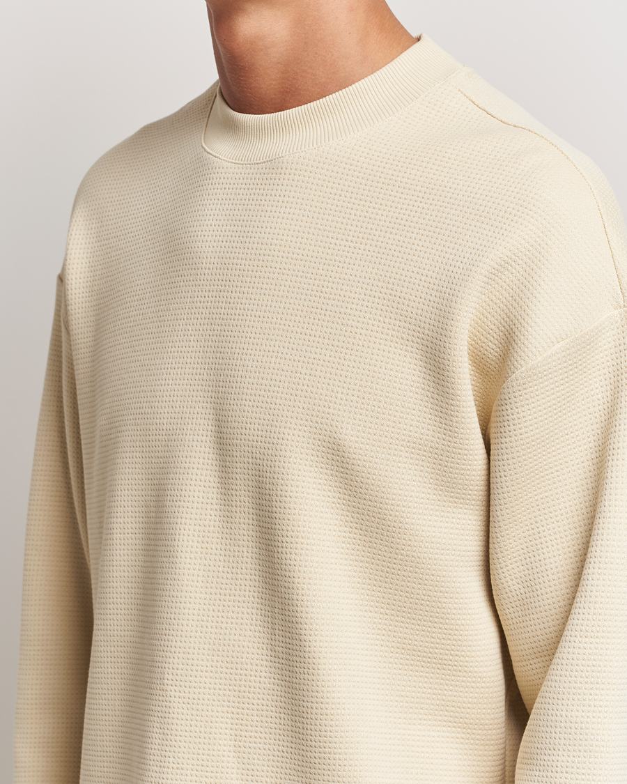 Herr | T-Shirts | NN07 | Benja Long Sleeve T-Shirt Ecru