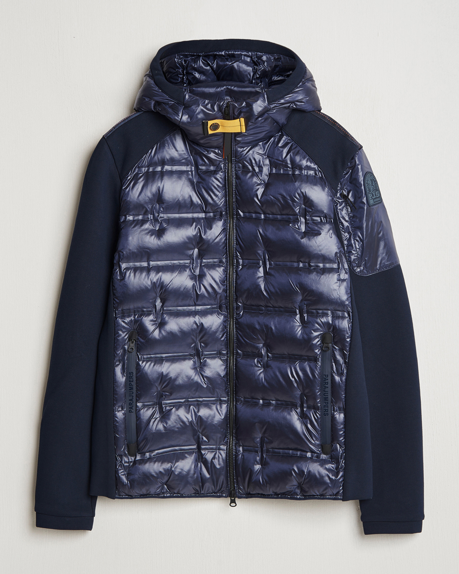 Herr | Jackor | Parajumpers | Gyles Piquet Puffer Hybrid Jacket Blue Navy
