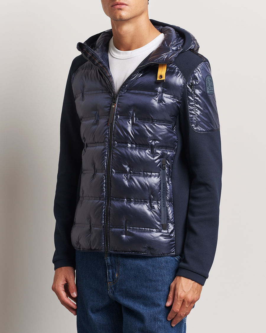 Herr | Jackor | Parajumpers | Gyles Piquet Puffer Hybrid Jacket Blue Navy