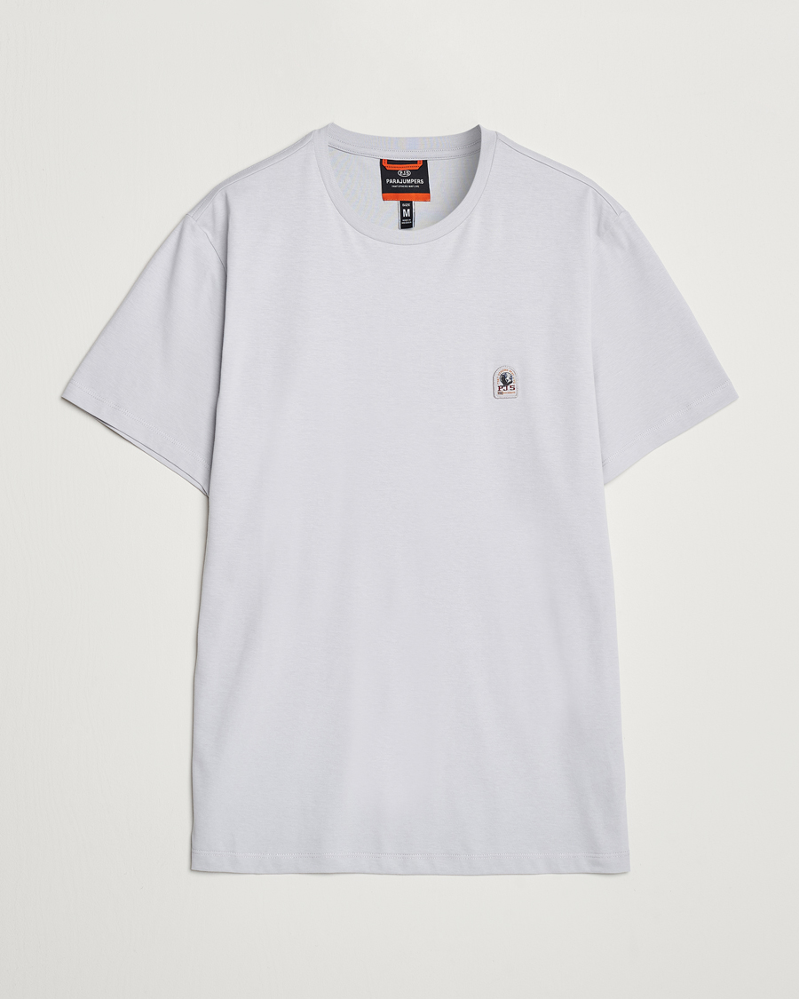 Herr | T-Shirts | Parajumpers | Basic Patch T-Shirt Lunar Rock