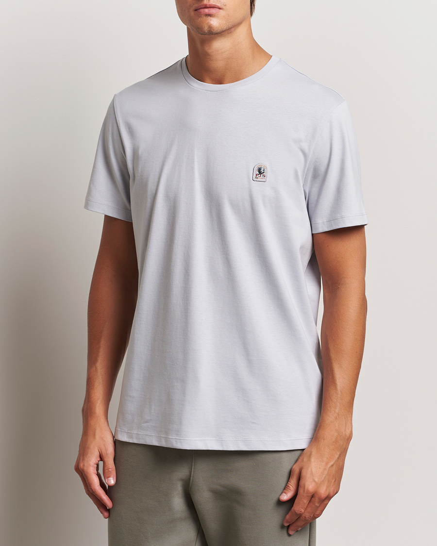 Herr | T-Shirts | Parajumpers | Basic Patch T-Shirt Lunar Rock