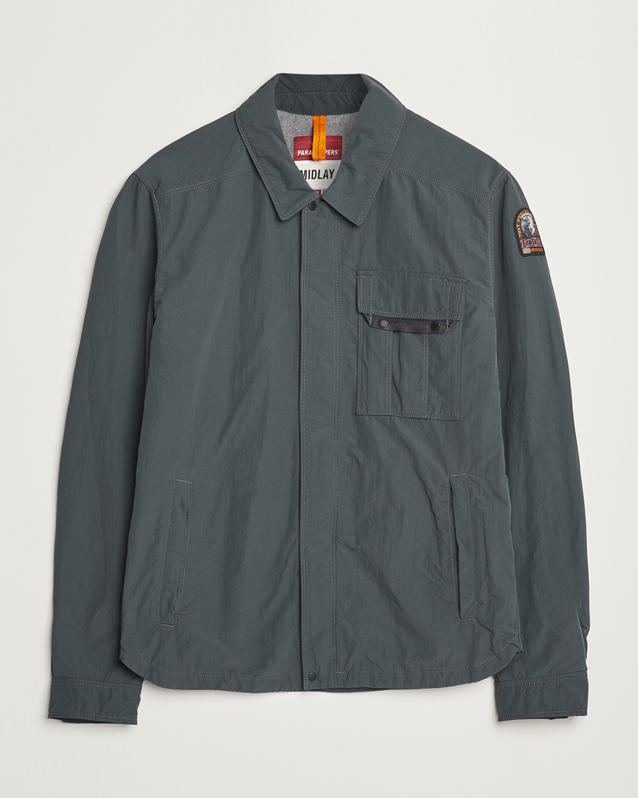 Herr | Jackor | Parajumpers | Miura Peached Poplin Shirt Jacket Green Gables