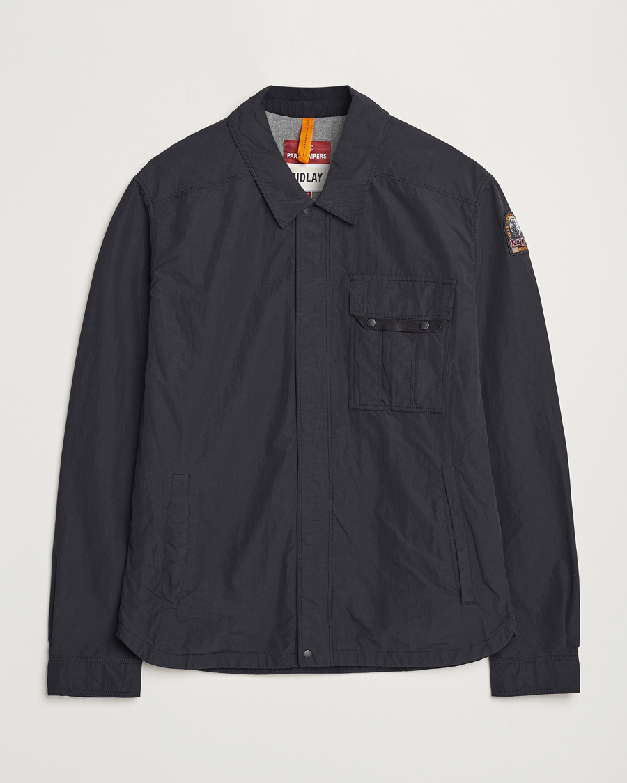Herr | Jackor | Parajumpers | Miura Peached Poplin Shirt Jacket Black