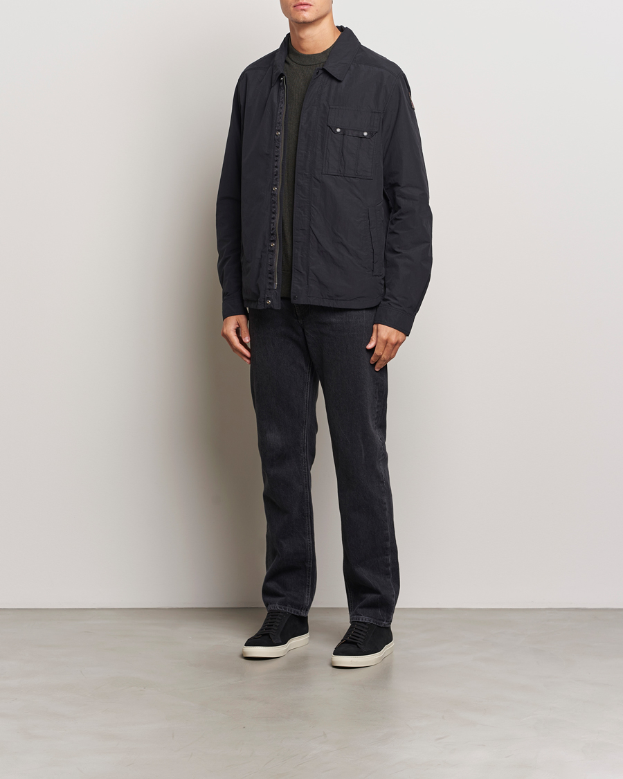 Herr | Jackor | Parajumpers | Miura Peached Poplin Shirt Jacket Black