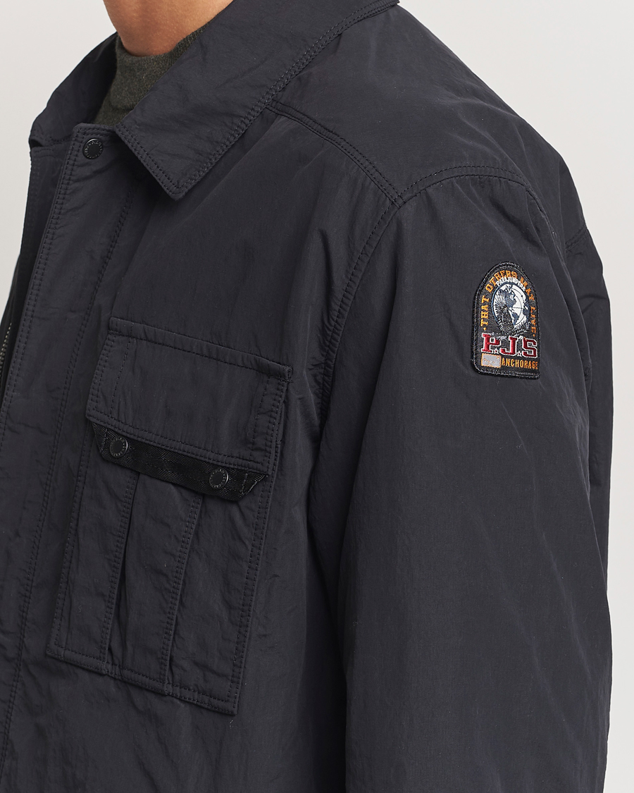 Herr | Jackor | Parajumpers | Miura Peached Poplin Shirt Jacket Black