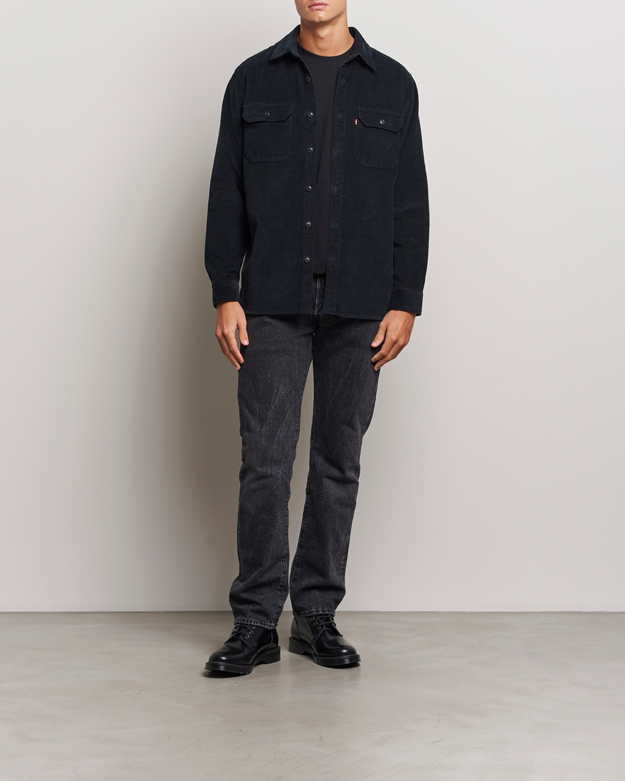 Herr | Skjortor | Levi's | Jackson Corduroy Worker Shirt Jet Black