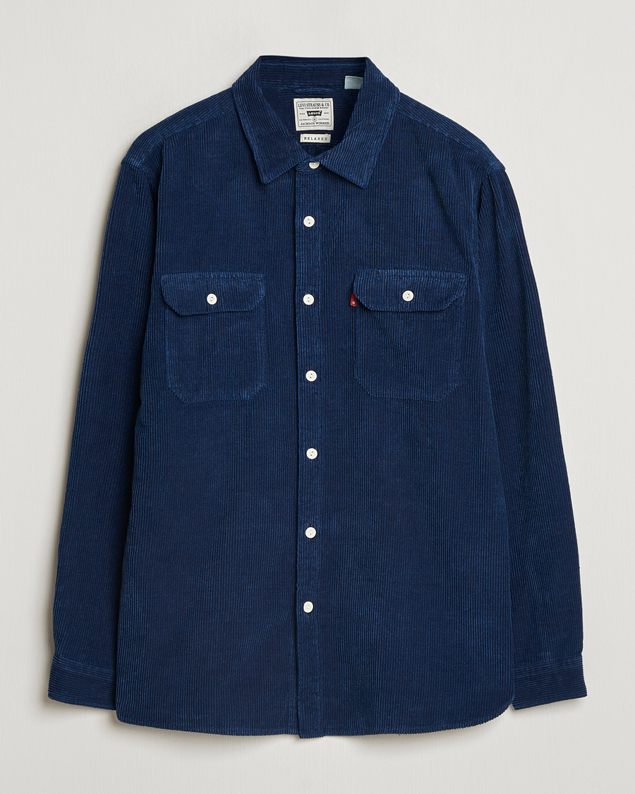 Herr | Skjortor | Levi's | Jackson Corduroy Worker Shirt Enzo Vintage Indigo