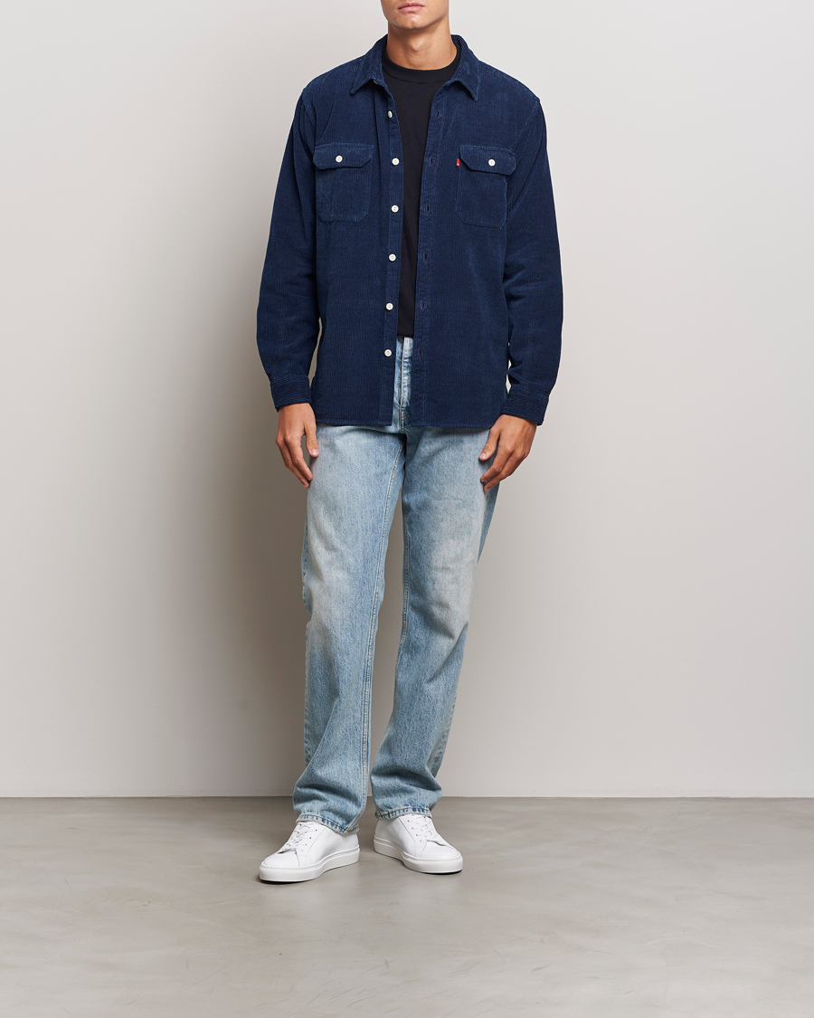 Herr | Skjortor | Levi's | Jackson Corduroy Worker Shirt Enzo Vintage Indigo