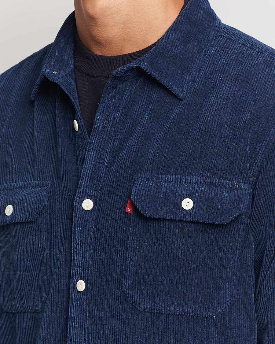 Herr | Skjortor | Levi's | Jackson Corduroy Worker Shirt Enzo Vintage Indigo