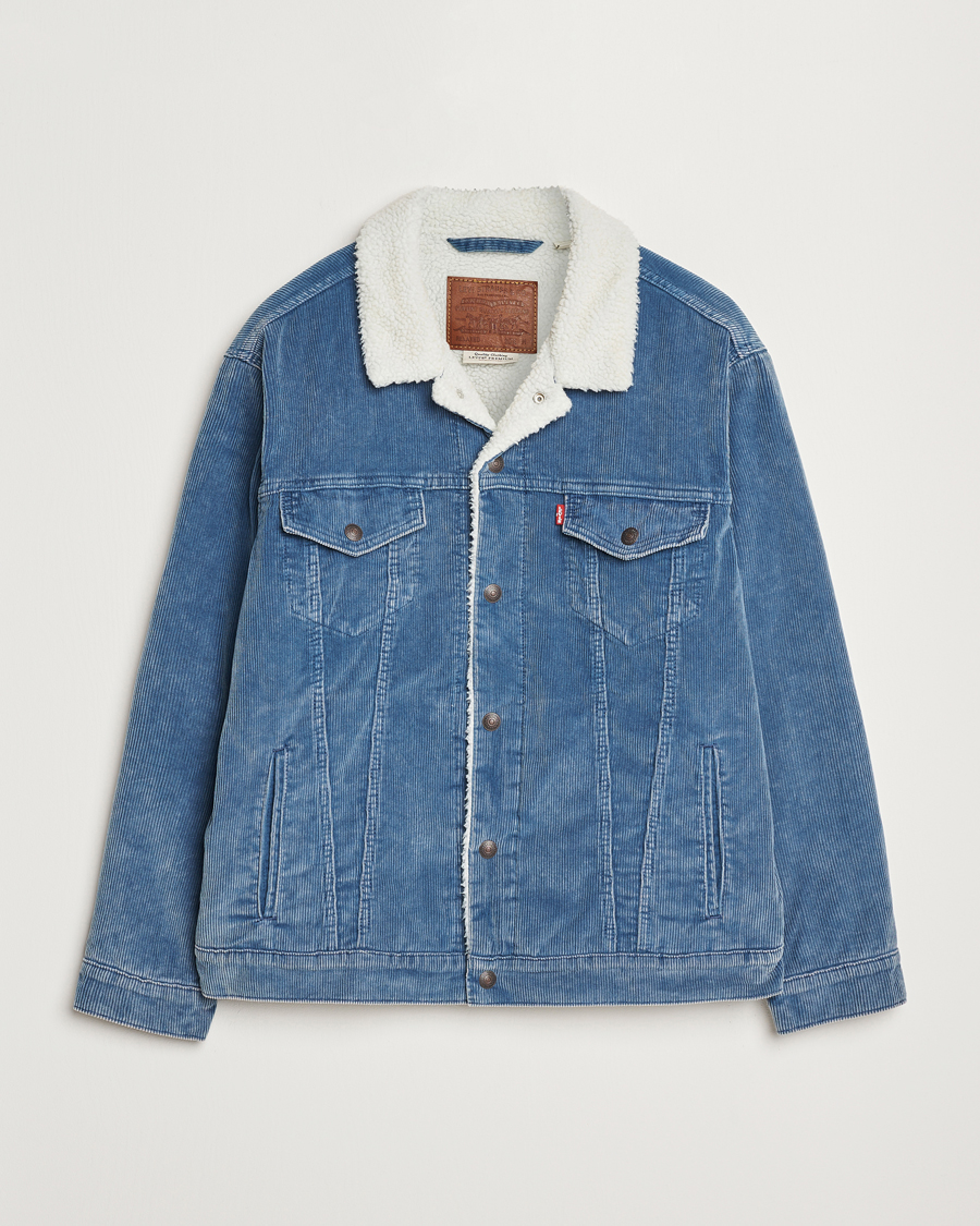 Herr | Jackor | Levi's | Relaxed Fit Sherpa Trucker Blue Spring