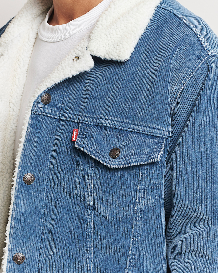 Herr | Jackor | Levi's | Relaxed Fit Sherpa Trucker Blue Spring