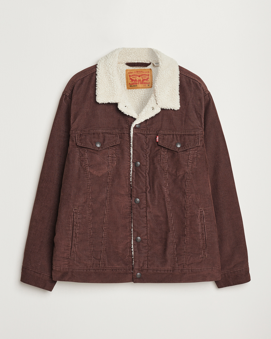 Herr | Jackor | Levi's | Relaxed Fit Sherpa Trucker Chicory Coffee