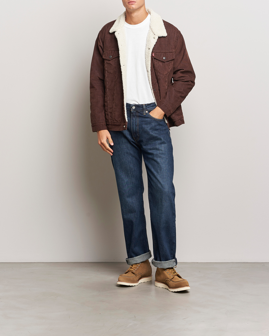 Herr | Jackor | Levi's | Relaxed Fit Sherpa Trucker Chicory Coffee