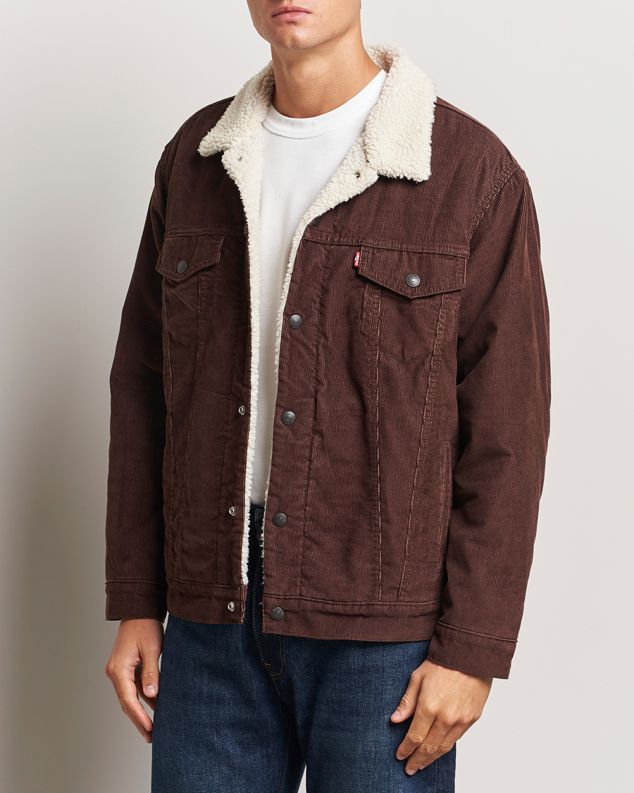 Herr | Jackor | Levi's | Relaxed Fit Sherpa Trucker Chicory Coffee