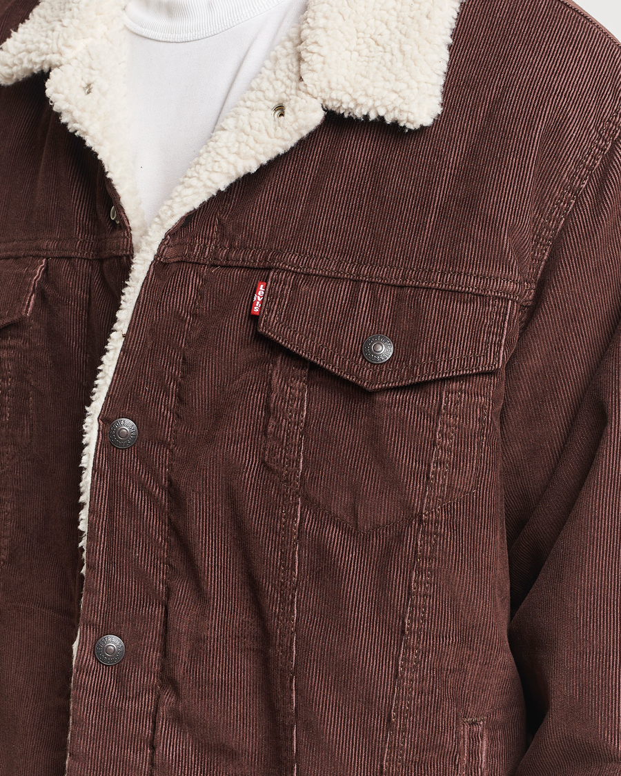 Herr | Jackor | Levi's | Relaxed Fit Sherpa Trucker Chicory Coffee