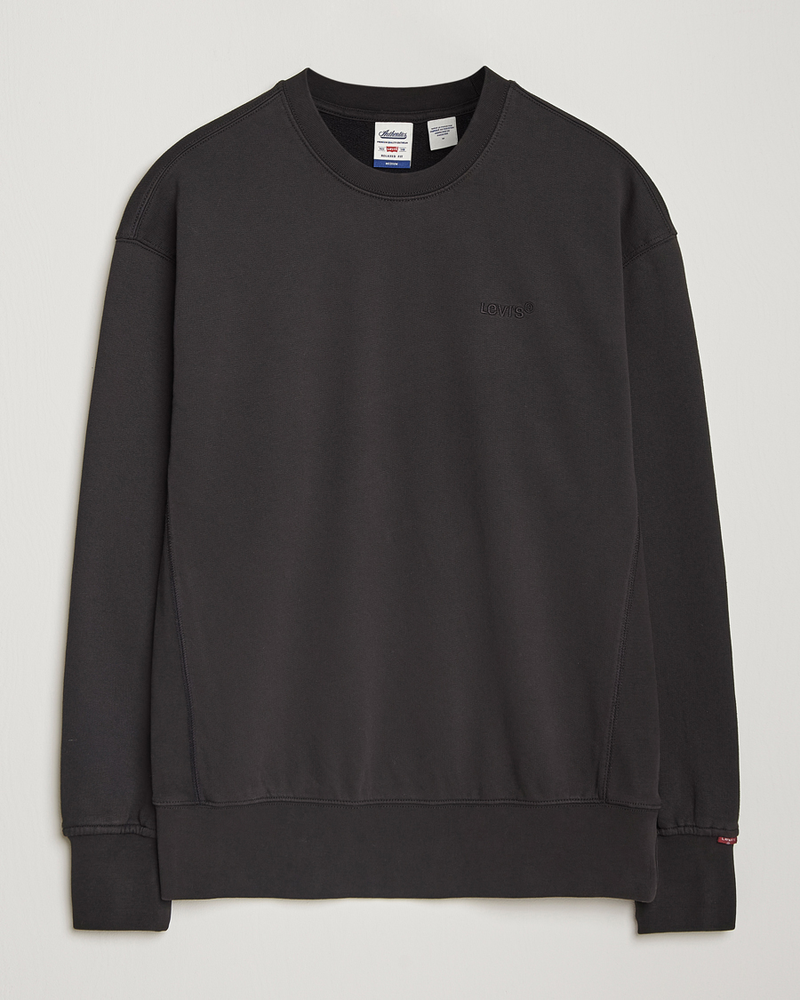 Herr | Tröjor | Levi's | Garment Dyed Authentic Crew Neck Sweatshirt Black