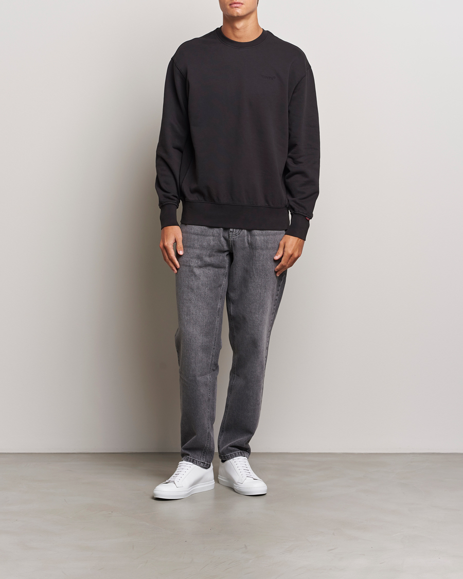 Herr | Tröjor | Levi's | Garment Dyed Authentic Crew Neck Sweatshirt Black