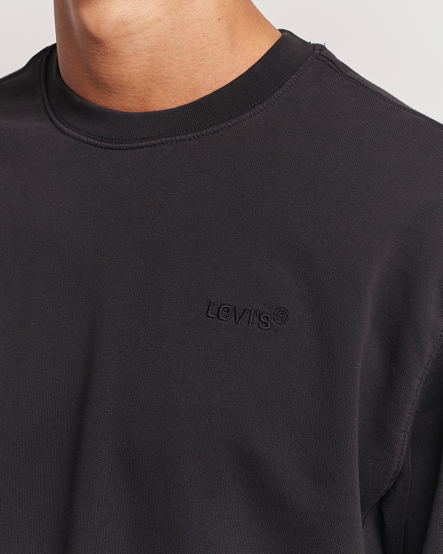 Herr | Tröjor | Levi's | Garment Dyed Authentic Crew Neck Sweatshirt Black