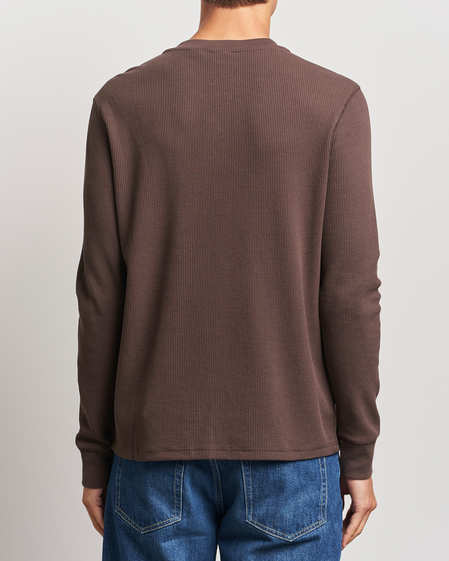 Herr | Tröjor | Levi's | Thermal Henley Chocolate Brown