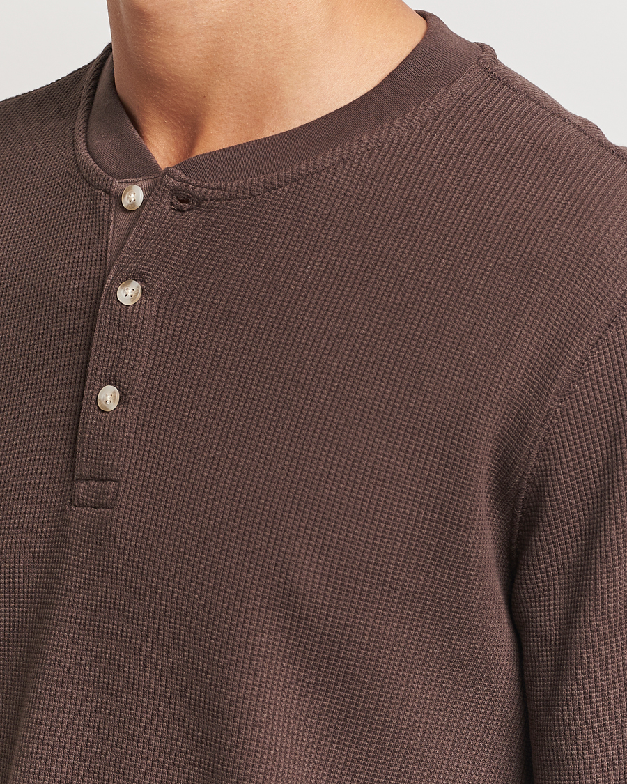 Herr | Tröjor | Levi's | Thermal Henley Chocolate Brown