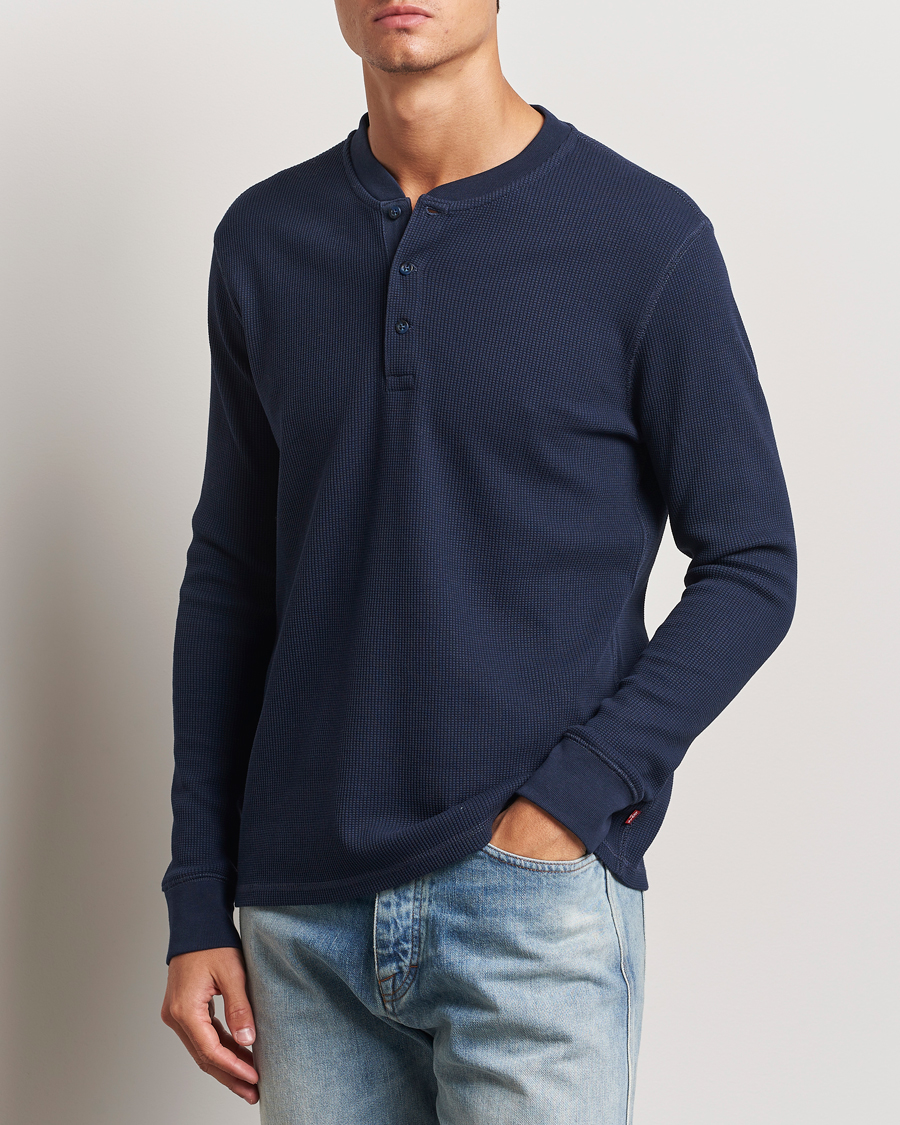 Herr | Tröjor | Levi's | Thermal Henley Navy Blazer