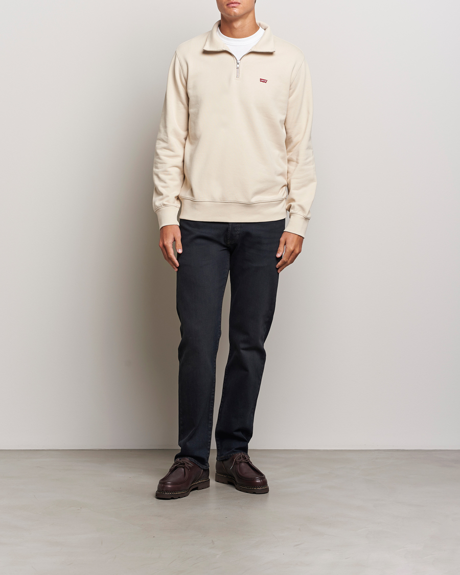 Herr | Tröjor | Levi's | Original Half Zip Sweater Fog