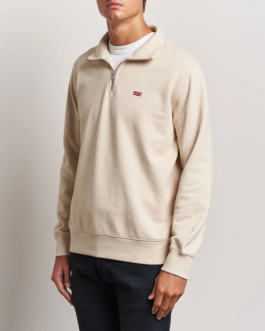 Herr | Tröjor | Levi's | Original Half Zip Sweater Fog