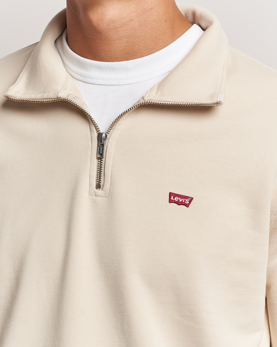 Herr | Tröjor | Levi's | Original Half Zip Sweater Fog