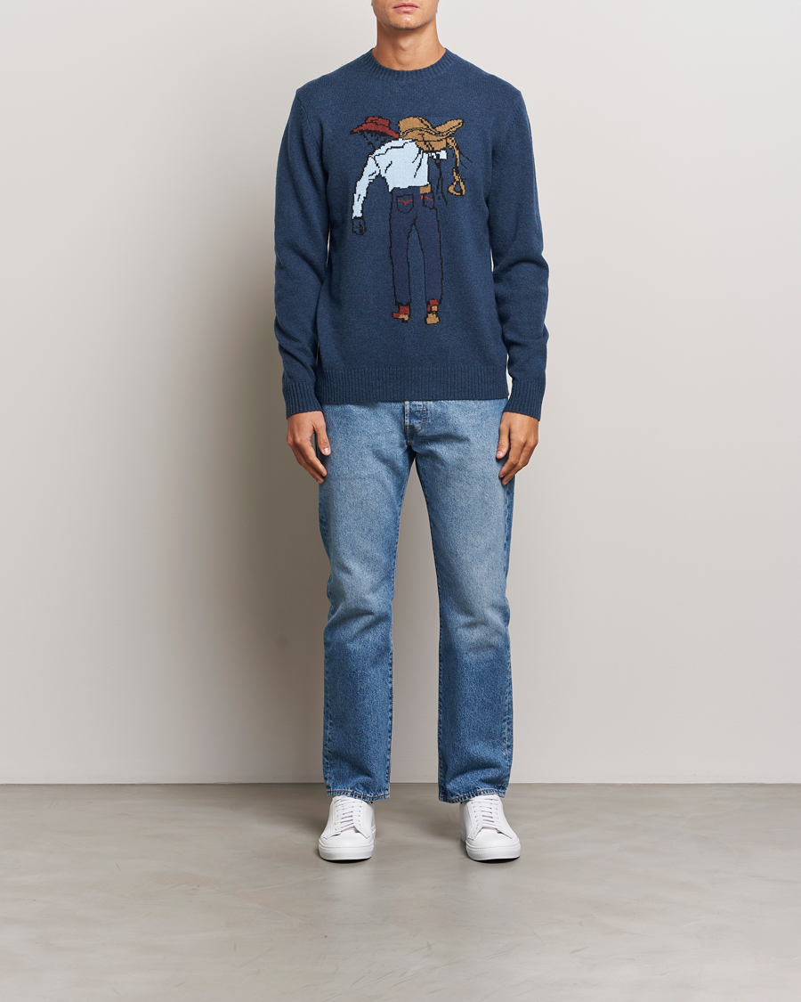 Herr | Tröjor | Levi's | Original Knitted Sweater Sargasso Sea