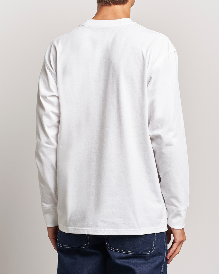 Herr | T-Shirts | Carhartt WIP | American Script Long Sleeve T-Shirt White