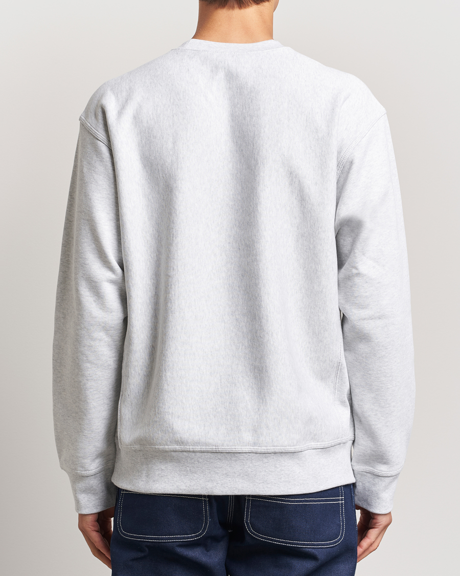 Herr | Tröjor | Carhartt WIP | American Script Sweatshirt Ash Heather