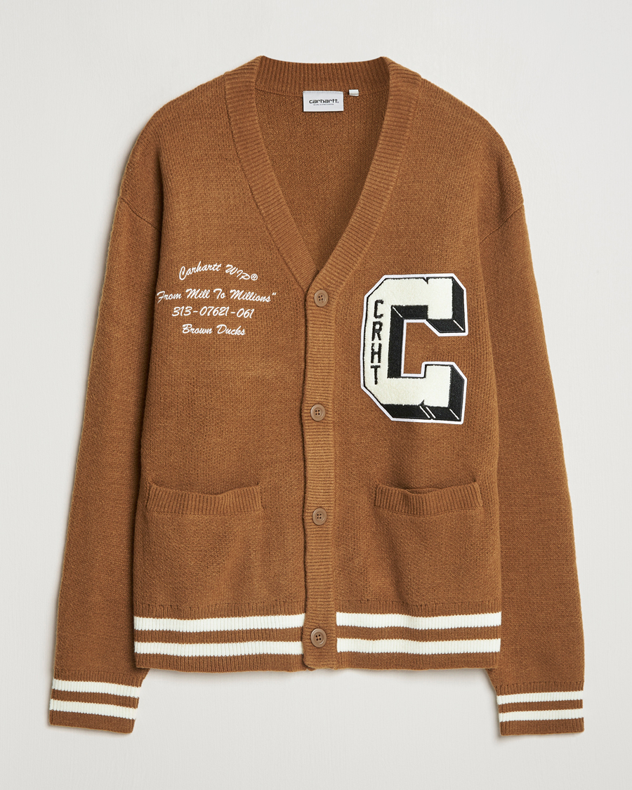 Herr | Tröjor | Carhartt WIP | Brown Ducks Cardigan Hamilton Brown