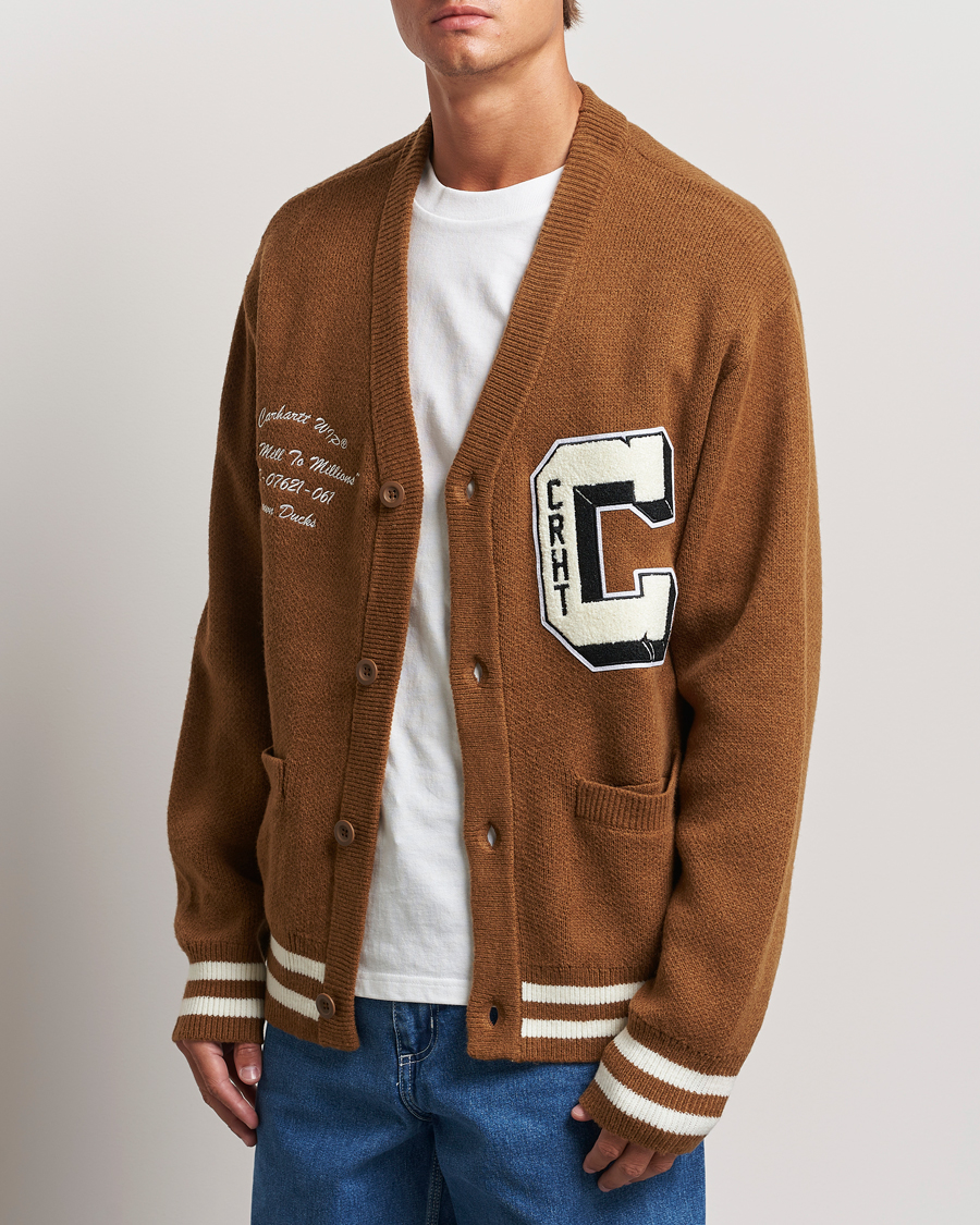 Herr | Tröjor | Carhartt WIP | Brown Ducks Cardigan Hamilton Brown