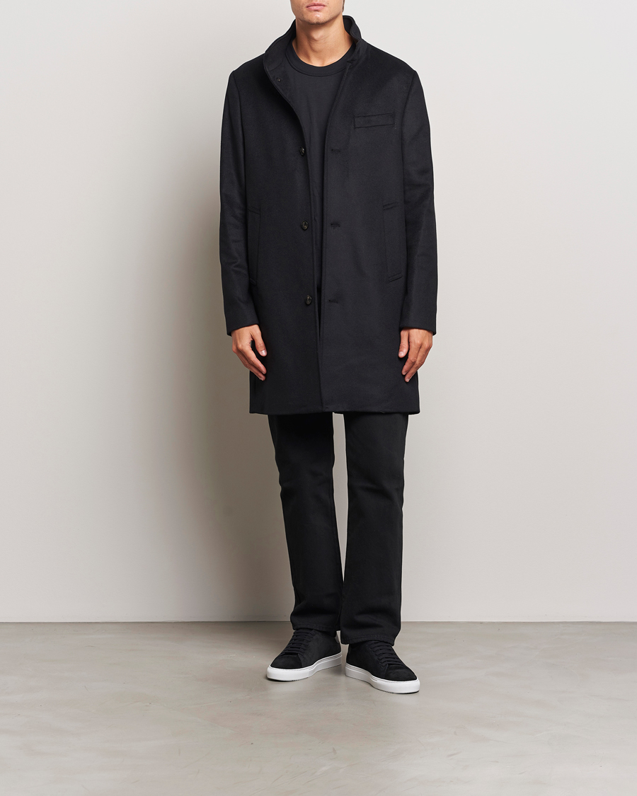 Herr | Jackor | J.Lindeberg | Jesse Melton Cashmere Coat Black