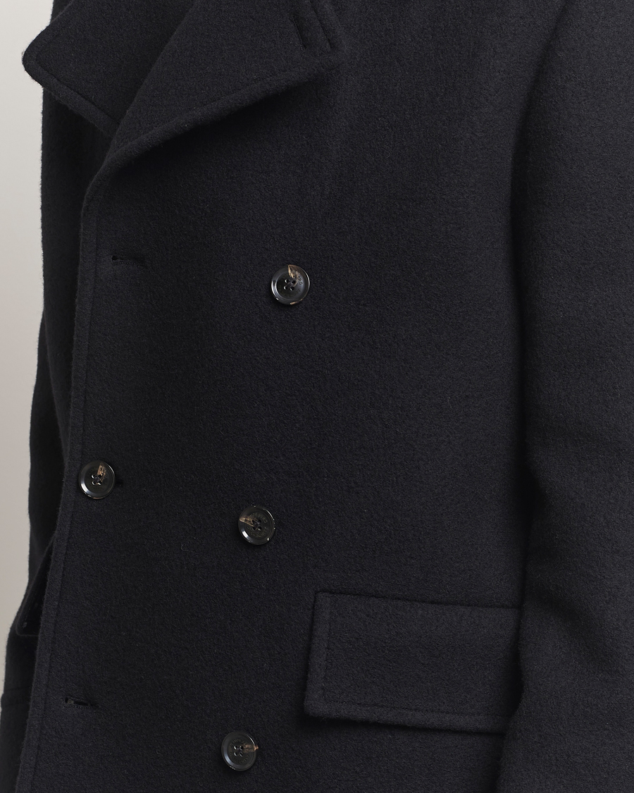 Herr | Jackor | J.Lindeberg | Arno Double Breasted Coat Black