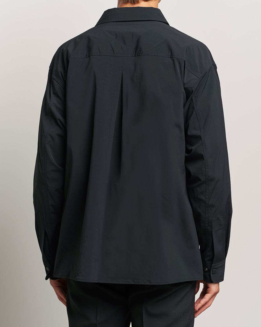 Herr | Skjortor | J.Lindeberg | Howard Tech Press Stud Shirt Black