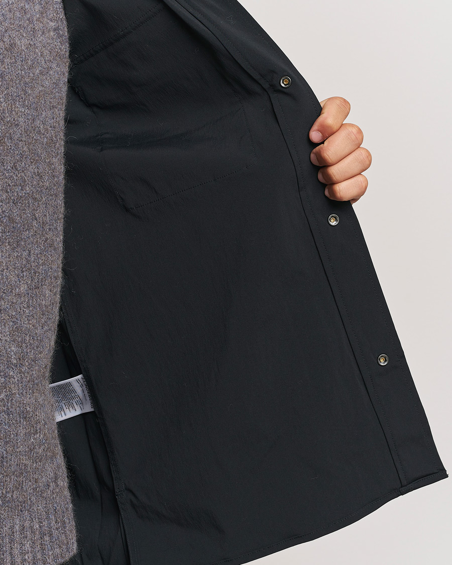 Herr | Skjortor | J.Lindeberg | Howard Tech Press Stud Shirt Black