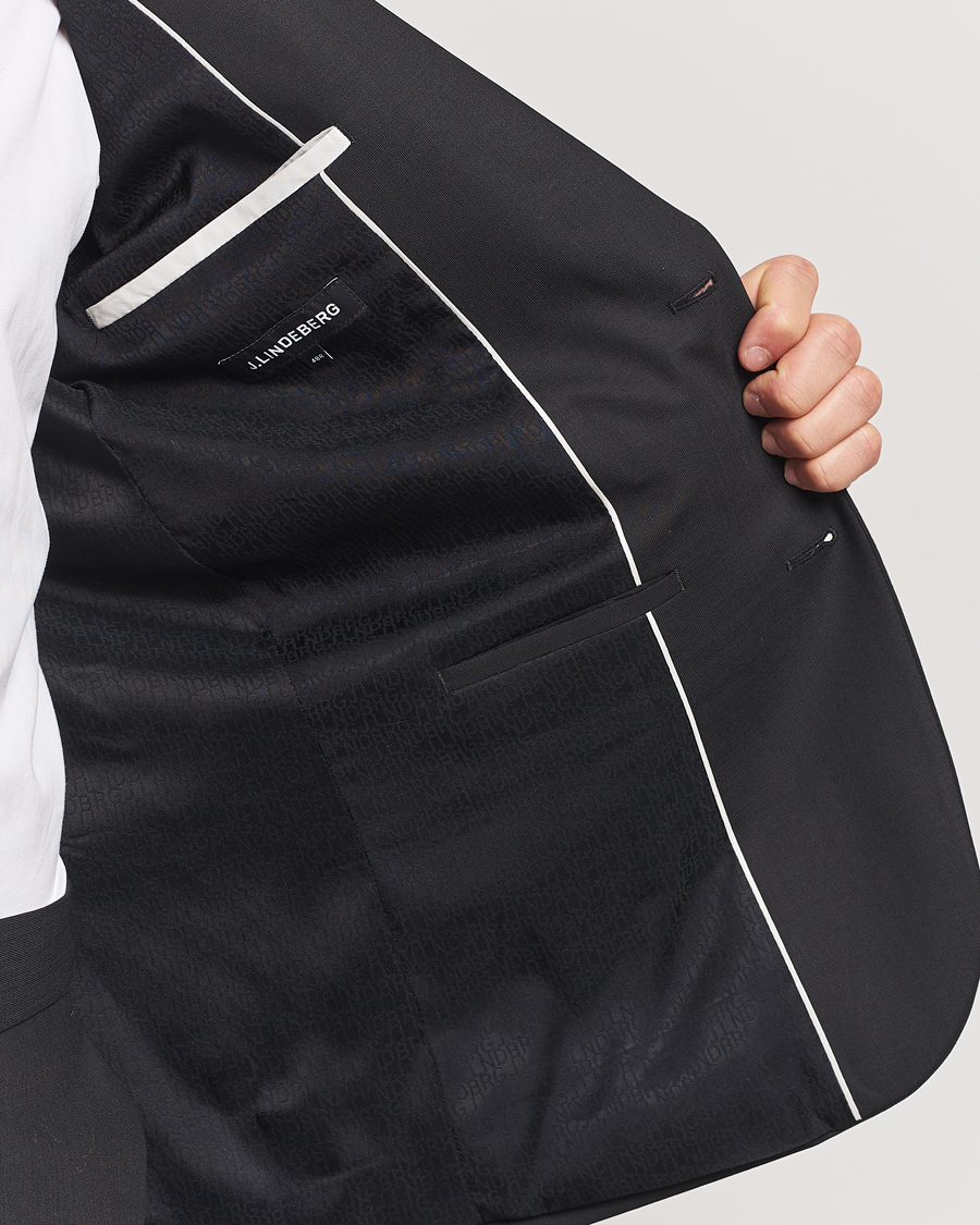 Herr | Kavajer | J.Lindeberg | Elton Unlined Bi Stretch Travel Blazer Black
