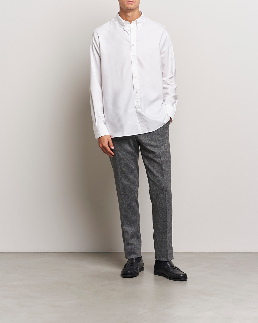 Herr | Byxor | J.Lindeberg | Soren Twill Cash Flannel Pants Night Owl